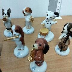 0725-104 Puppy's Philharmonic Orchestra 12体セット　犬の楽団の画像