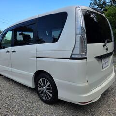 セレナ☆ハイウェイスターS-HYBRID☆車検令和9年7月☆社外SDナビ☆CD☆DVD☆地デジ☆BT☆クルコン☆ETC☆バックカメラ☆フリップダウンMの画像