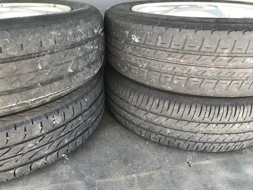 ☆スバル R2 純正 5本エアロスポーク  4.5J +45 PCD100 4穴 ハブ径59 4本セット 中古