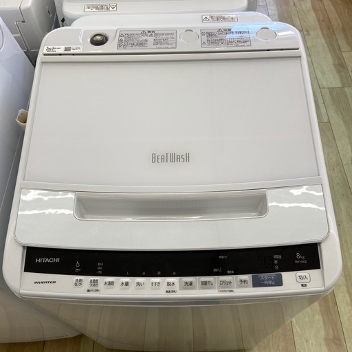 HITACHI8.0kg全自動洗濯機【リサイクルフカツ岡崎倉庫店】250725NA-18