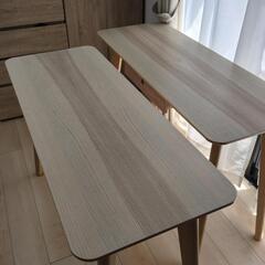 長机とくるくるイスの2セットの画像