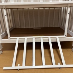 カトージ　ミニベビーベッド　ホワイトの画像