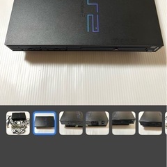 SONY ソニー PS2 プレイステーション2 SCPH-10000本体 コントローラー2個 ブラックの画像