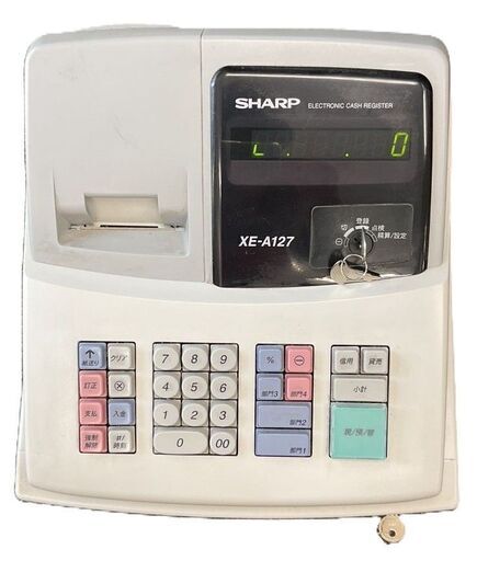 シャープ 電子レジスター XE-A127-H（グレー） XE-A127-H