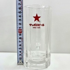 直接引き取り5%OFF　サッポロビール まとめて合計6個 横80×奥行き80×H高さ170 mm　中ジョッキ ビールジョッキ SAPPORO グラス 飲食店 店舗用品 業務用 保管品 美品 509125の画像