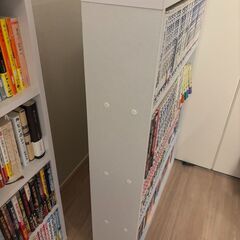 【2台セット】スリム本棚／幅45×高さ180cm／引き取り限定の画像