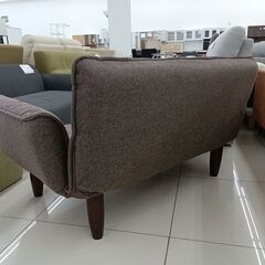 ★リユースのサカイ日立店★HJ7202  ソファ ブラウン H36-70×D66-110×W128-164 クリーニング済み の画像