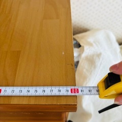 ナチュラルウッド　6段チェストの画像