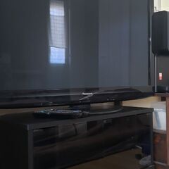 パナソニックVIERAプラズマテレビ＋テレビ台の画像