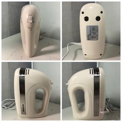名）【22年製】アイリスオーヤマ ハンドミキサー PMK-H01-Wの画像