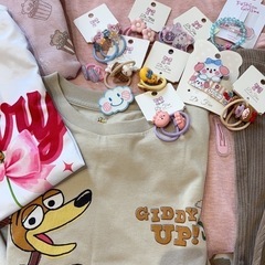【新品&美品】 キッズ服とアクセセット+おまけもう1枚👶 の画像