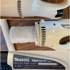 makita 充電式クリーナ 掃除機 CL100D バッテリ＆充電器 付き  マキタの画像