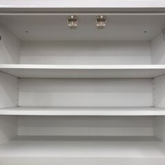 ★リユースのサカイ春日部店★KJ10996 ニトリ 食器棚 ホワイト H201×W80×D50 クリーニング済みの画像