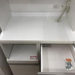 ★リユースのサカイ春日部店★KJ10996 ニトリ 食器棚 ホワイト H201×W80×D50 クリーニング済みの画像