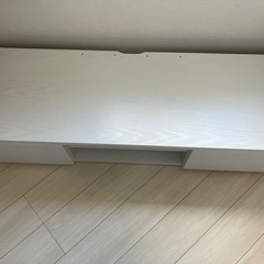 【無料】テレビ台120cm 白　引き出し付きの画像