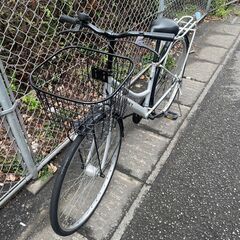 リサイクルショップどりーむ鹿大前店　No.318 自転車　シティサイクル　27インチ　LEDオートライト付き♪　シンプルで乗りやすい♪の画像