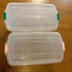 衣装ケース　二箱セット　47×70×33cm　収納家具　の画像