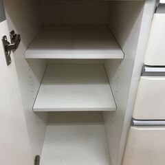 ★リユースのサカイ春日部店★KJ10998  食器棚 ホワイト H200×W120×D50 クリーニング済みの画像