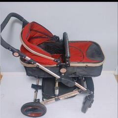 wisesonle 赤 stroller 2 in 1 ベビーカー　ペットカーの画像