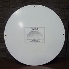 ① Coca-Cola 円形 ブリキ看板 直径28.5cm コカ・コーラ メタルサイン サイン看板 アメリカン雑貨 インテリア雑貨 札幌市東区 新道東店の画像