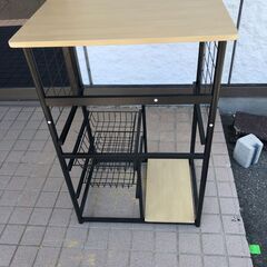 JM20107K スチールラック/レンジラック＜幅：約60cm 高さ：約80cm 奥行：約46cm＞中古品【取りに来られる方限定】の画像