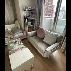 ベロアカウチソファの画像