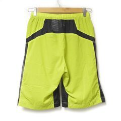 NIKE ナイキ 超薄型清涼ハーフパンツ メッシュ仕様 Sサイズ イエロー×ブラック トレーニングウェア ランニングウェアの画像