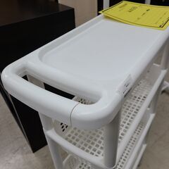J1139【リユースのサカイ柏店】スリムキッチンワゴン　ホワイト　クリーニング済み　の画像