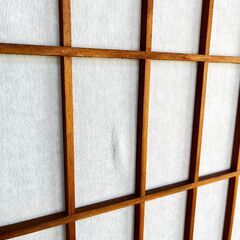 和風パーテーション　折りたたみ　衝立　木製　180x180x2.5(180x45x10)の画像
