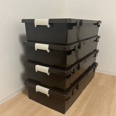 ニトリ　ベッド下収納ボックス　4個の画像