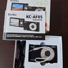 ケンコー デジタルカメラ　ＫＣ－ＡＦ０５　ブラックの画像