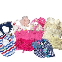 【80cmより下のサイズ】Baby43点set 授乳ケープ インナークッション 赤ちゃん服 肌着 新生児 お食い初めの画像