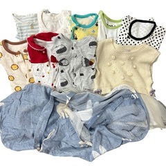 【80cmより下のサイズ】Baby43点set 授乳ケープ インナークッション 赤ちゃん服 肌着 新生児 お食い初めの画像