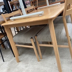 ⭐️NITORI ニトリ⭐️5点ダイニングセット⭐️Nコレクション⭐️シンプル⭐️ウッド⭐️ファミリー⭐️2269の画像
