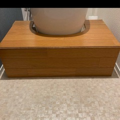 トイレ アラウーノ 幼児用 踏み台 手作り 木製の画像