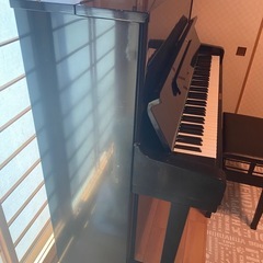 【0円・引取限定】Brother アップライトピアノ GU-105（椅子付き）の画像