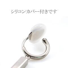 【新品】長方形モチーフが揺れるクリップ式イヤリング SL-1386の画像