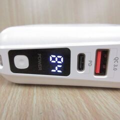 ( M-696 )zepan モバイルバッテリー PD15 15000mAh ホワイト 白 PSEマーク 中古 動作確認済みの画像