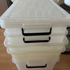 クリア衣装ケース、大・中・小の画像