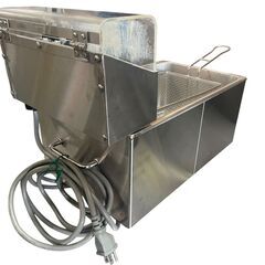 ☆2021年製 マルゼン 電気ミニフライヤー 卓上フライヤー 単相100V フライヤー 業務用 厨房機器☆の画像