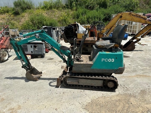 コマツ KOMATSU PC03-1 ミニユンボ 建設機械 小型油圧ショベル 2109
