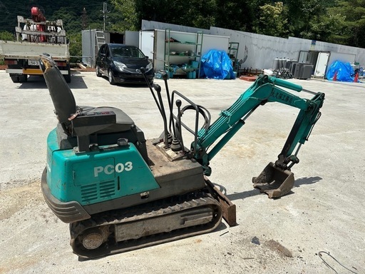 コマツ KOMATSU PC03-1 ミニユンボ 建設機械 小型油圧ショベル 2109時間 可動良好 農業