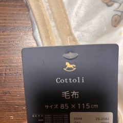 新品タグ付き　冬用　お昼寝用毛布の画像