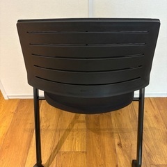 【良品】折りたたみ式オフィスチェア(黒) 【7/31まで限定0円】の画像
