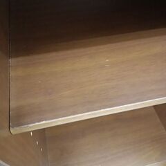 リユースのサカイ栃木店★ジモティ割あり★  食器棚 ダークブラウン W88.5×D44×H193 クリーニング済み TC9915の画像