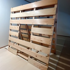 布団が干せる折りたたみベッド　シングルの画像