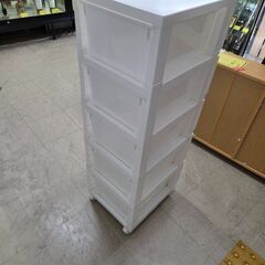 J8538【リユースのサカイ柏店】 キャスター付5段ラック クリーニング済み　の画像