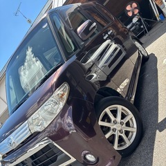 広島市　H24年式　タント　カスタムX 車検費用込み　左側パワースライドドア　フルセグ　Bluetooth DVD ETC付き　機関良好です🙆の画像