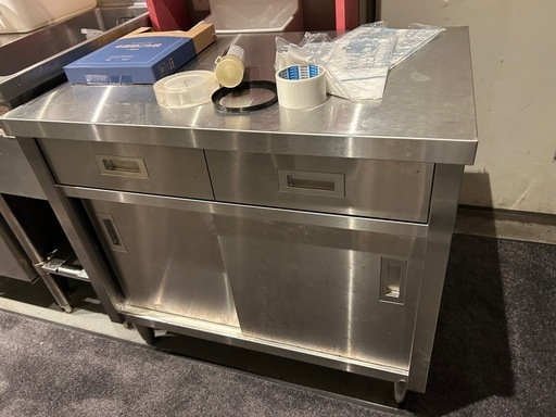 引き出し付き調理台