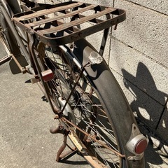 古い自転車 MARUYONE 丸米 茶色 アンティーク ヴィンテージの画像